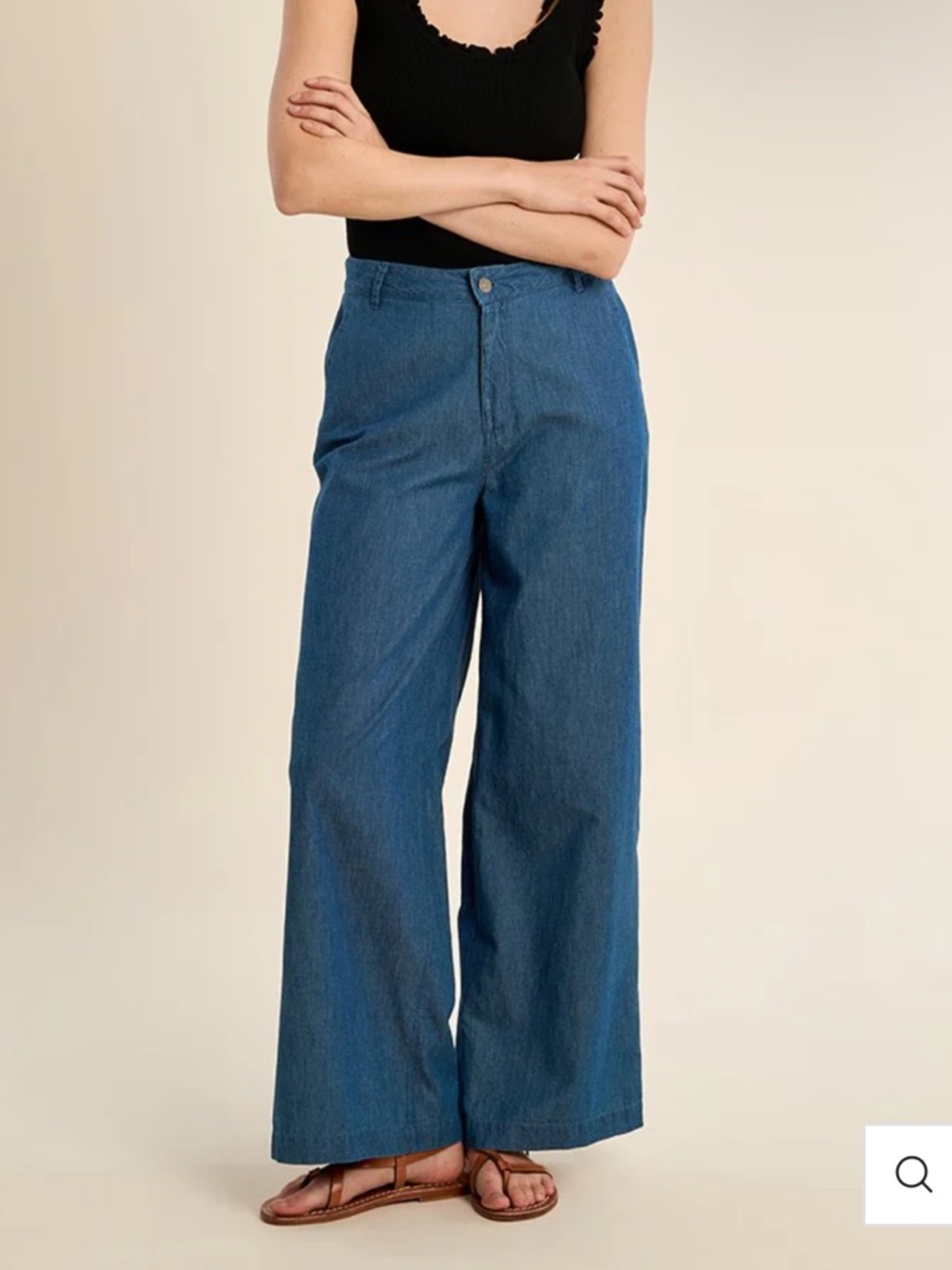 Molly Bracken Wide Leg Cotton Pants